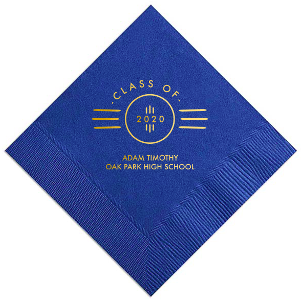 Custom Designed 1920s Inspired Cocktail Napkin