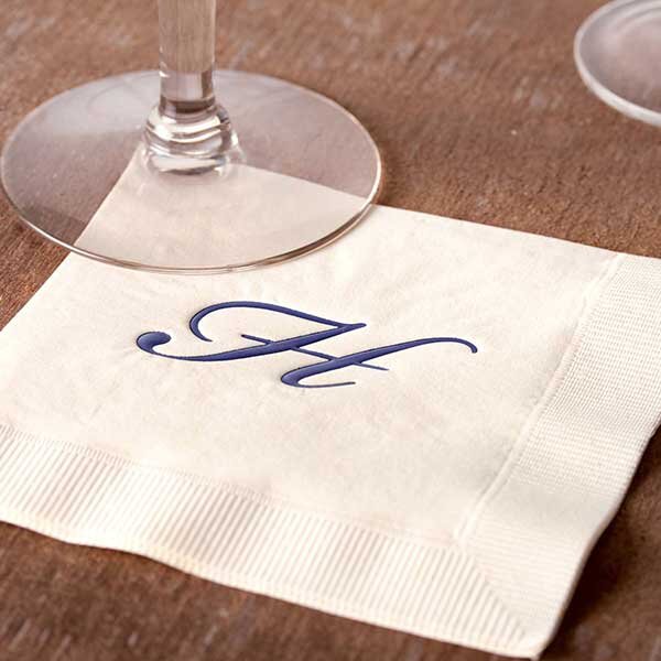 foil embossed napkin