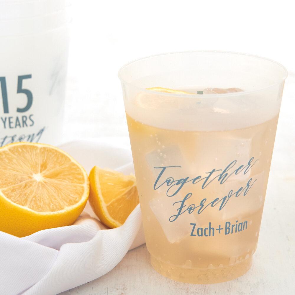 personalized frost flex cup with "together forever" design