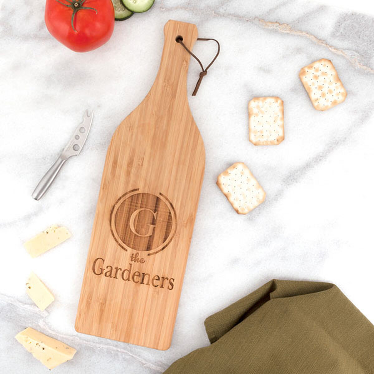 Large Wine Bottle Cutting Board