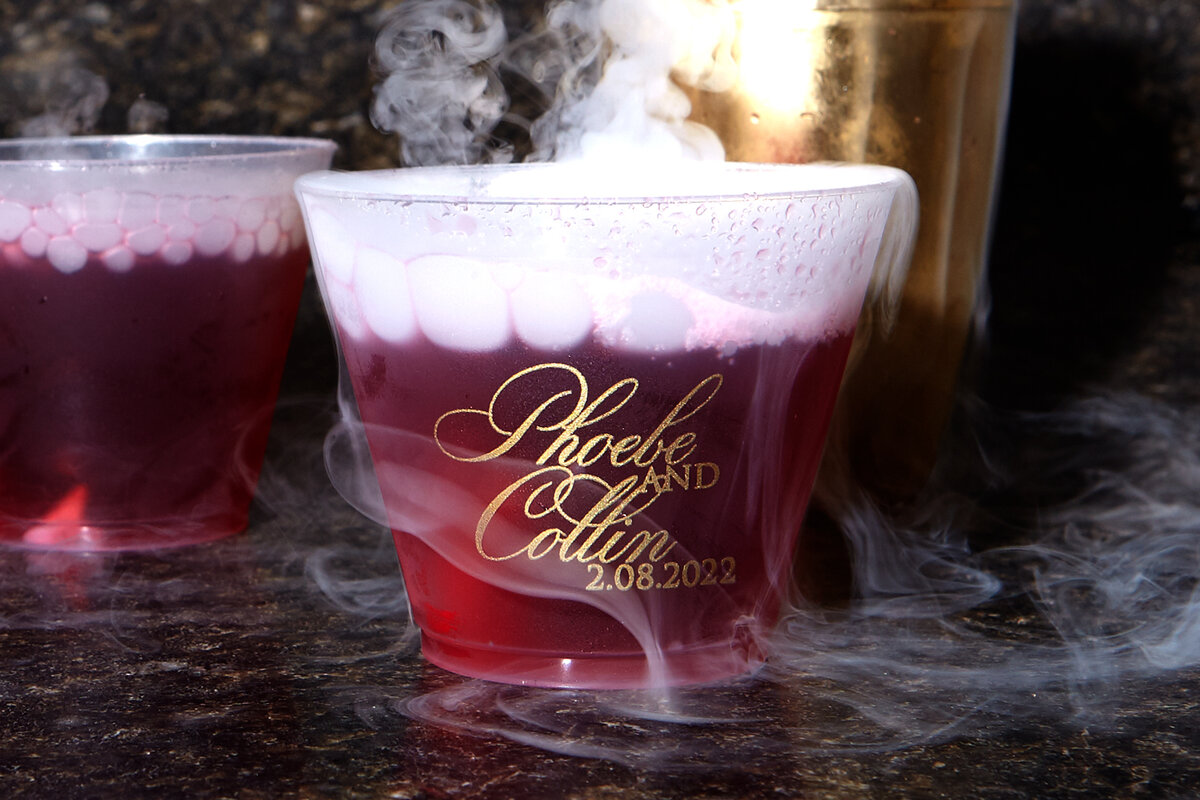 smoking pomegranate cocktail recipe from For Your Party