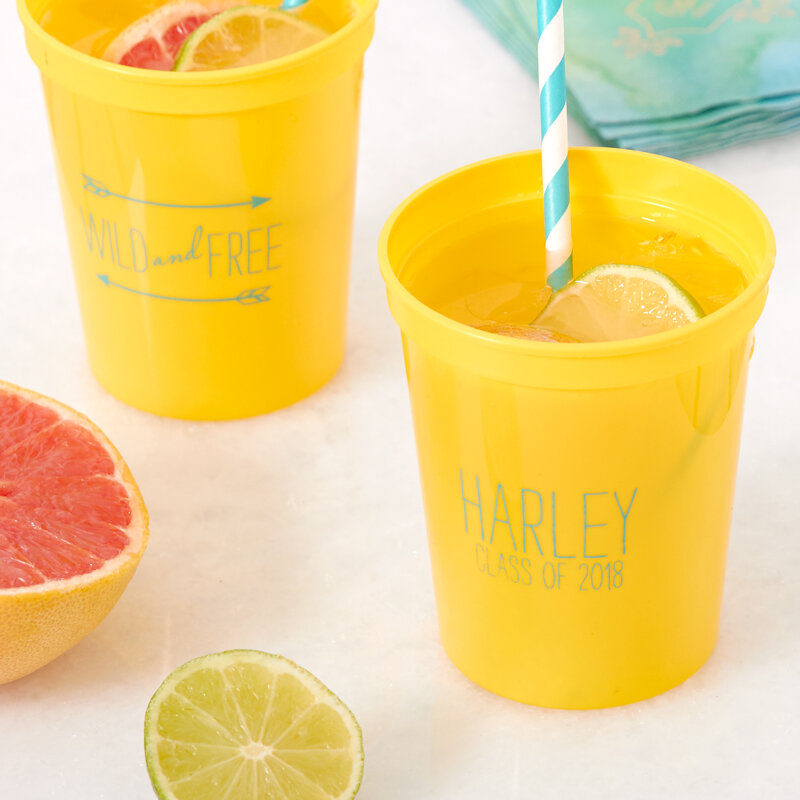custom printed graduation cups