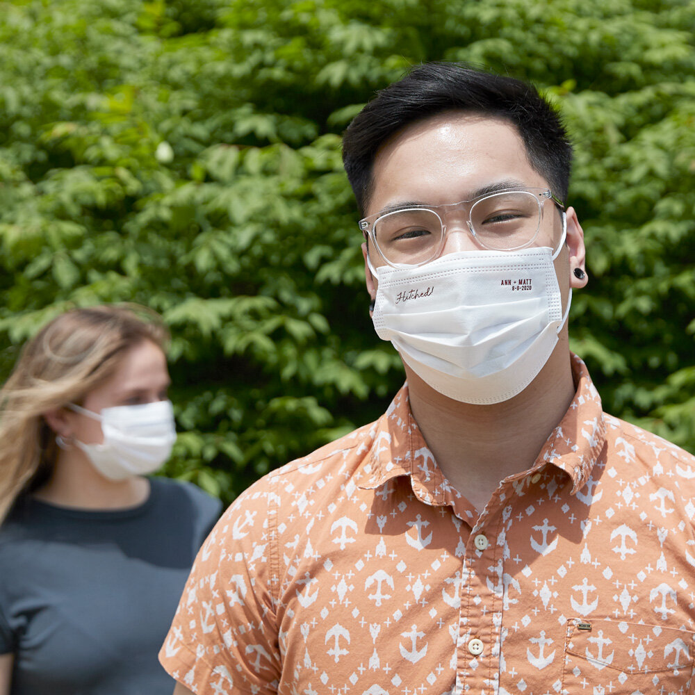 Save the Date Face Masks are a Great Way to Give Your Guests a Memorable Token for Your Upcoming Wedding