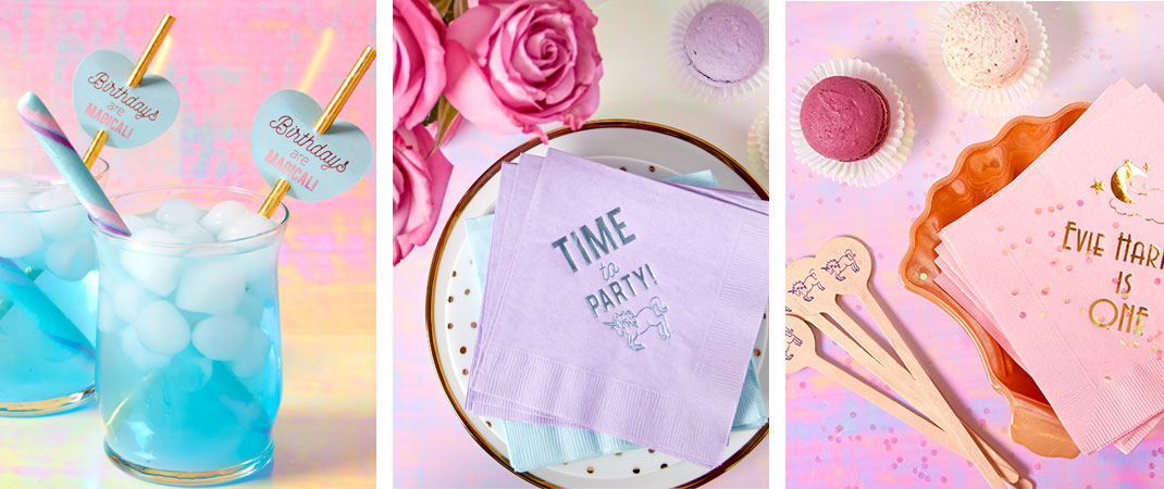 Unicorn and magic Themed Party supplies