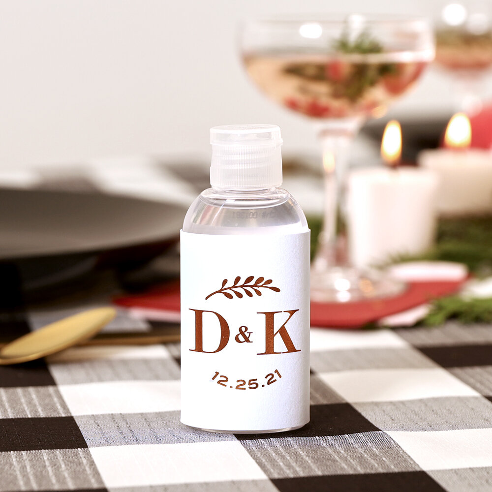 Provide your guests with custom hand sanitizer this Thanksgiving