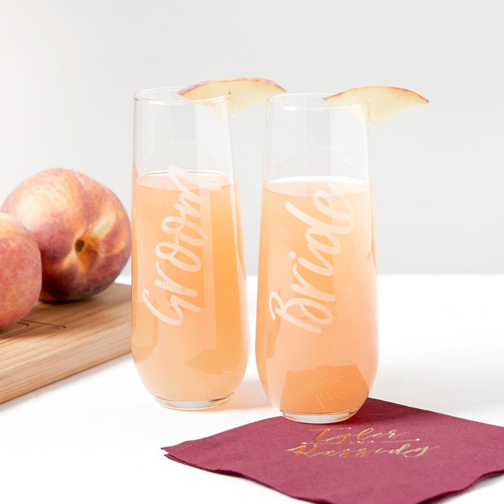 Personalized His and Hers Glasses for Your Wedding