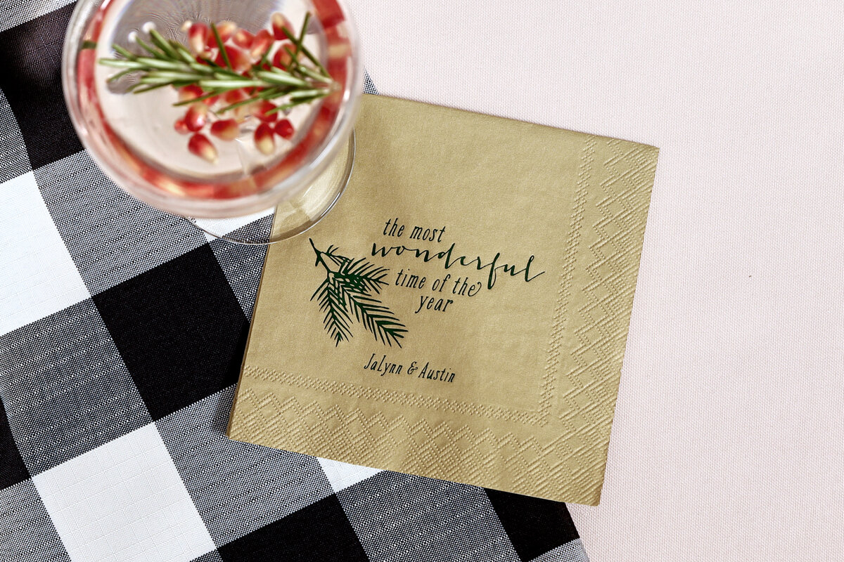 stock up on holiday cocktail napkins from For Your Party
