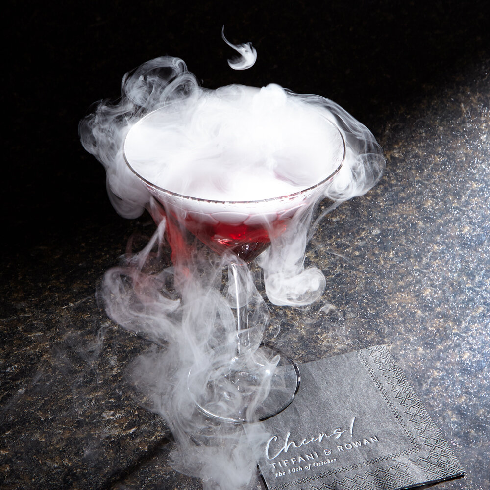 smoking pomegranate cocktail recipe from For Your Party