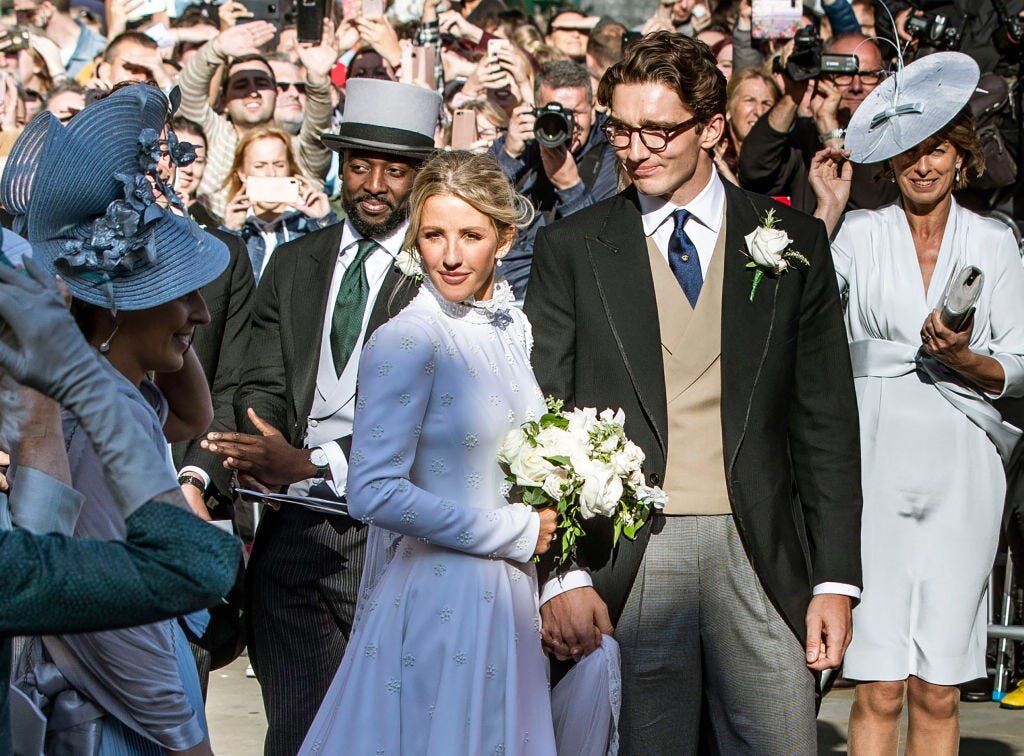 Ellie Goulding, looking more regal than ever in nuptials that rivaled the Royals!