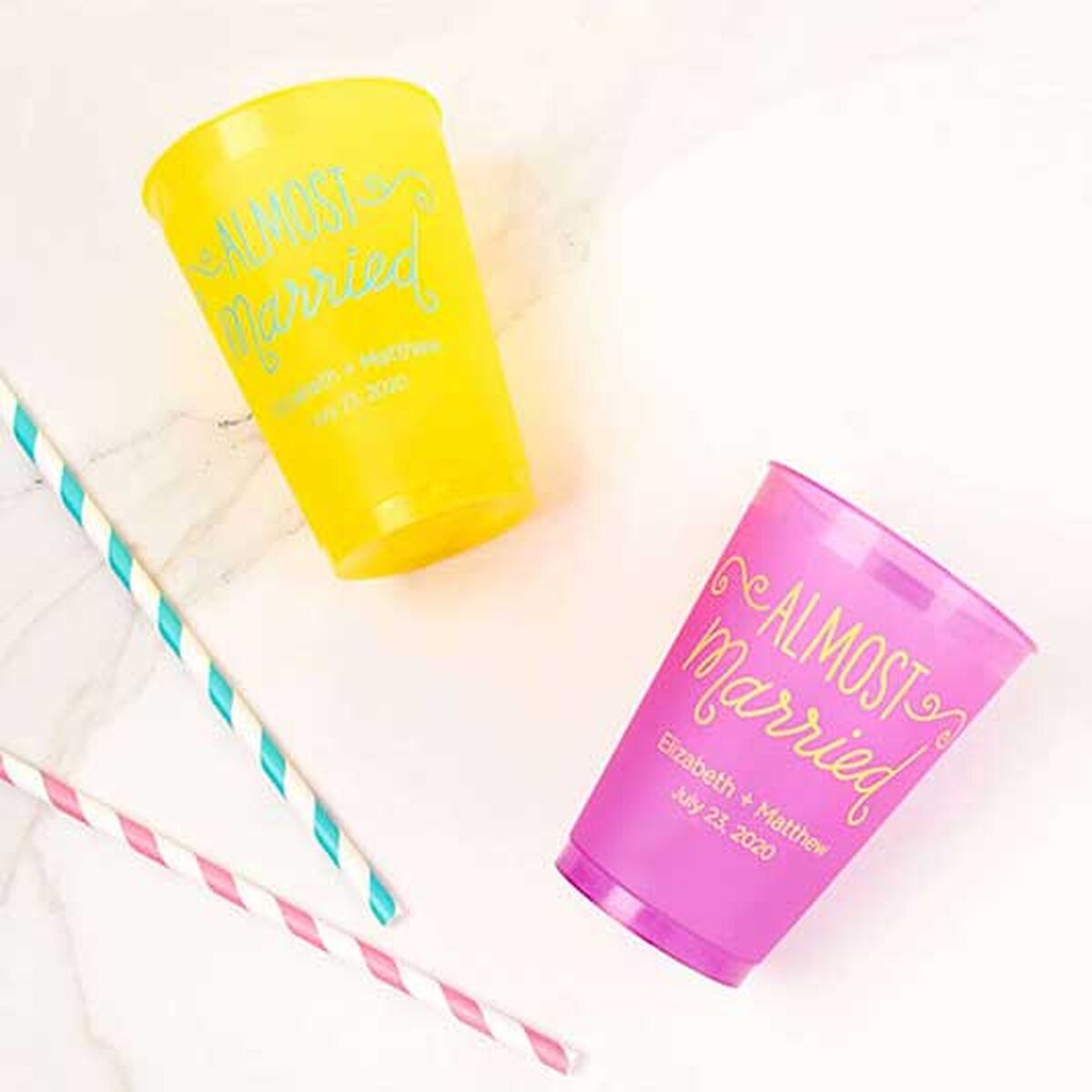 custom 12 oz. color frost flex party cup