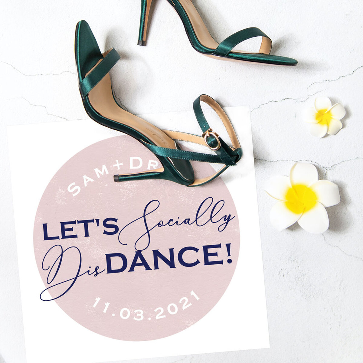 custom floor decals from For Your Party are a new wedding essential