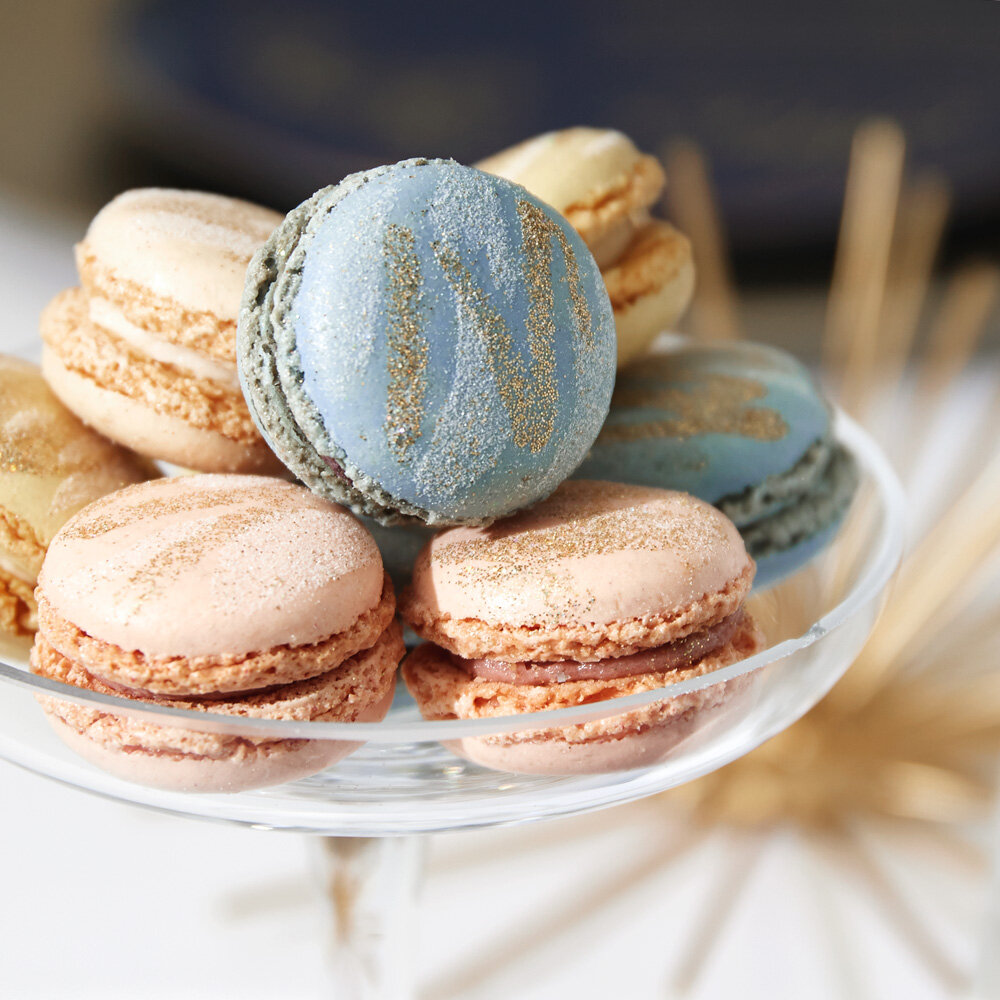 glitter macarons from simple DIY project