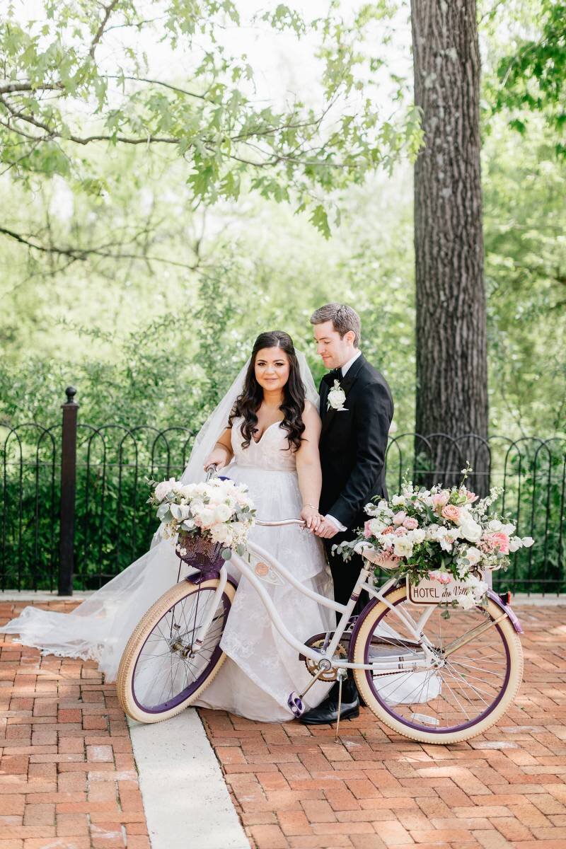 vintage bike decorated with gorgeous florals