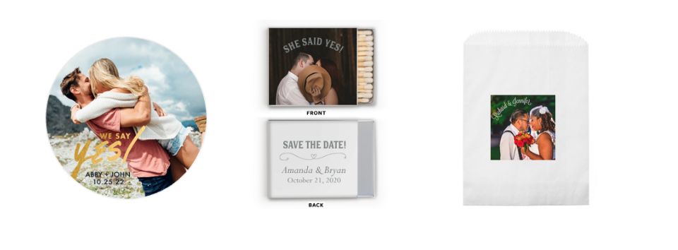 2020 Engagement Photos Used As Invites and Favors
