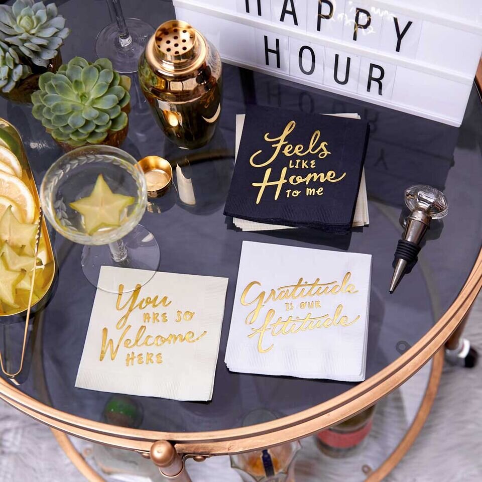 Inspirational wine gift set with mercury glass stopper
