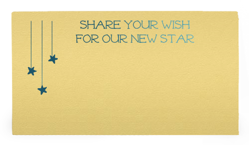 baby shower activity card for special wishes