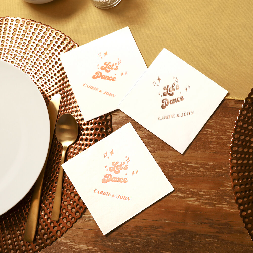 Foil vs Ink Napkins