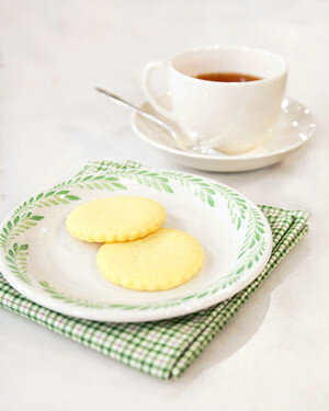 Irish butter shortbread via Martha Stewart