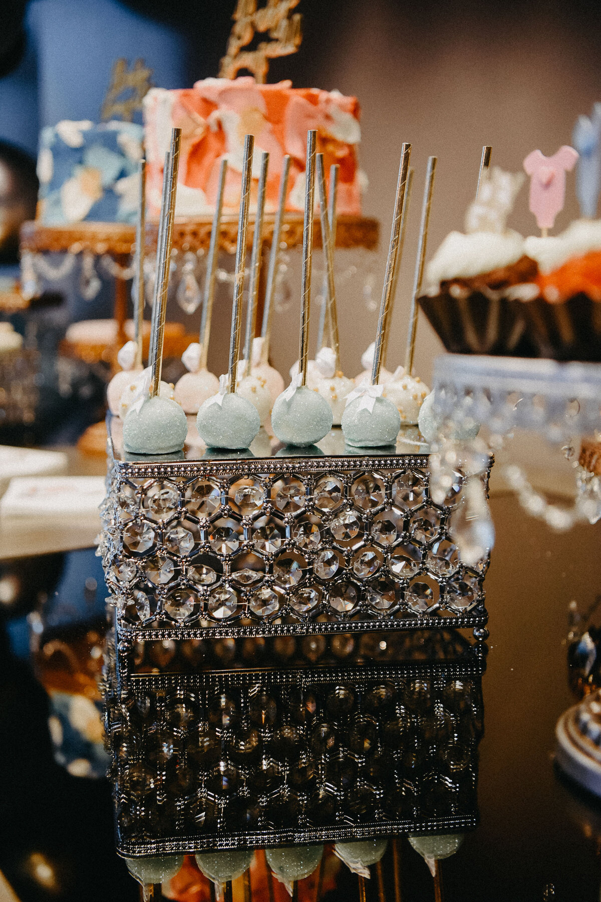 more elegant sweets at gender reveal party