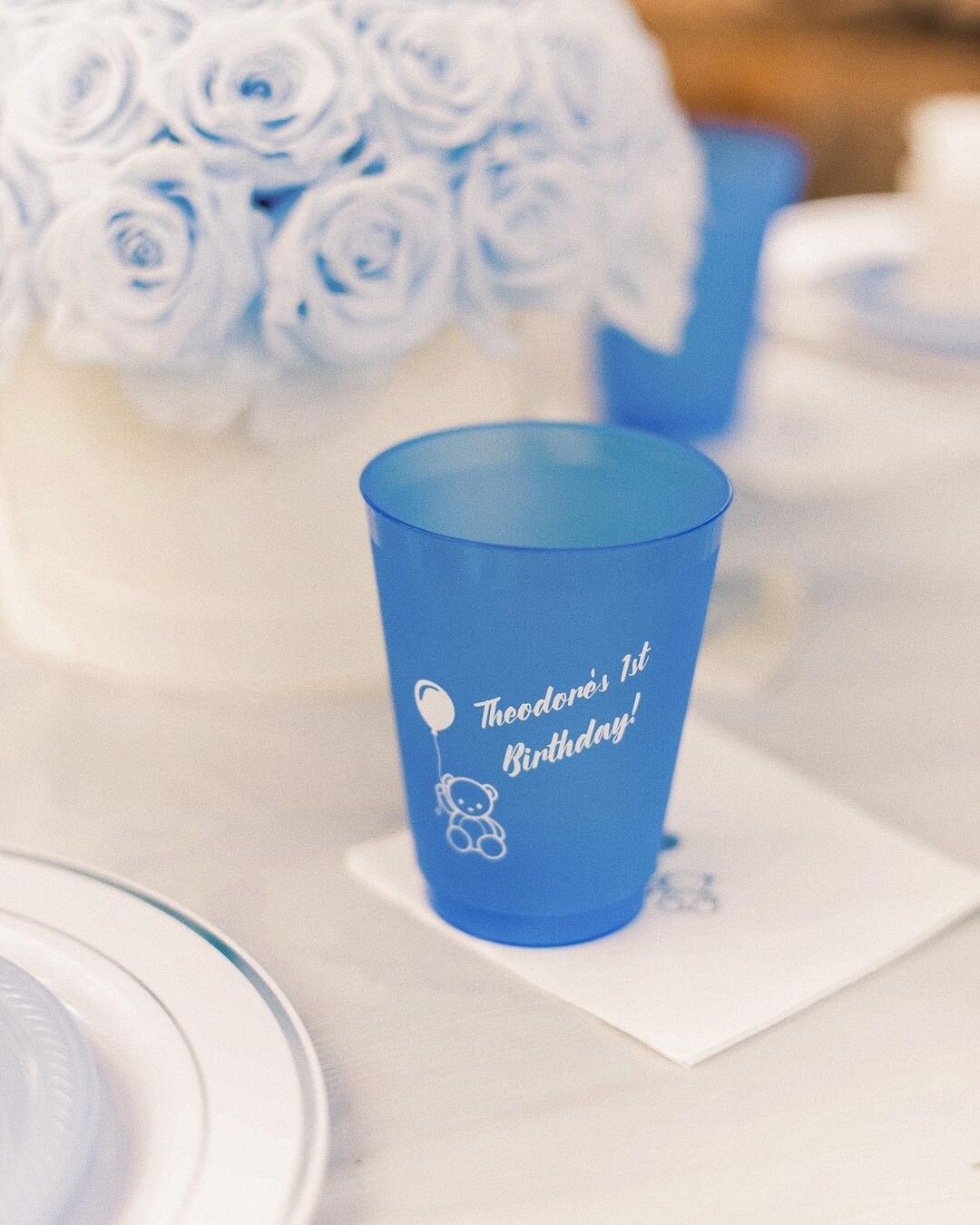 design colored frost flex cups for your little one's birthday party