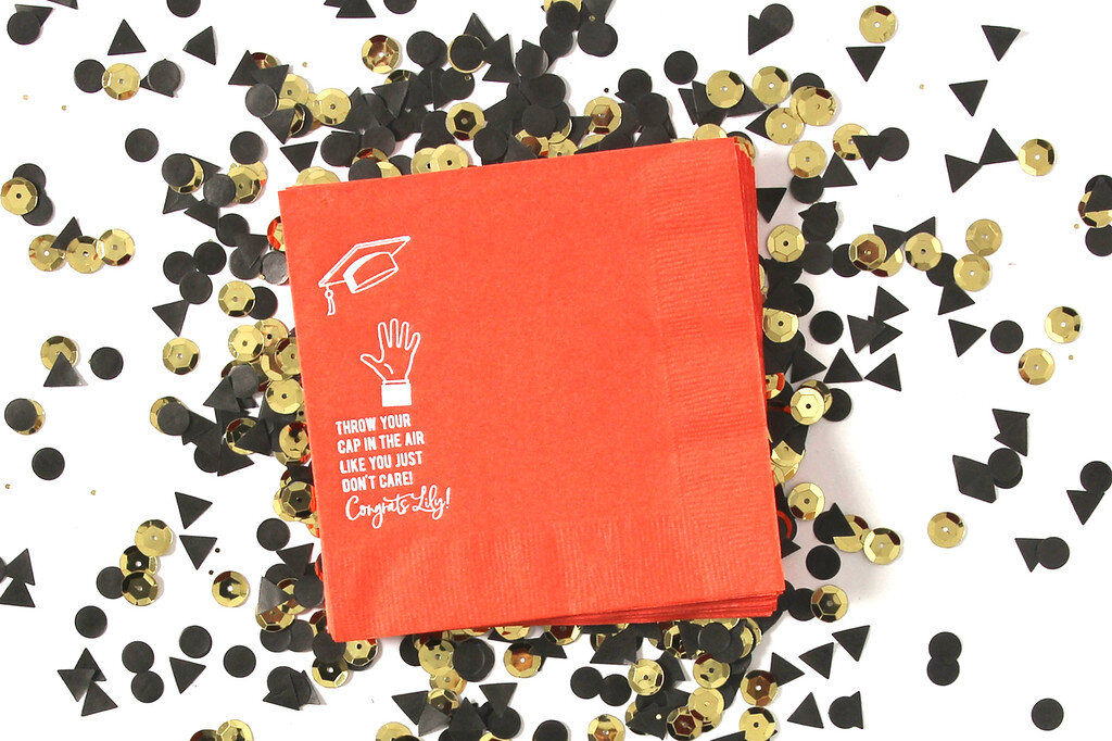 Create Something Special for Your Quarantined Grads With Custom Graduation Napkins