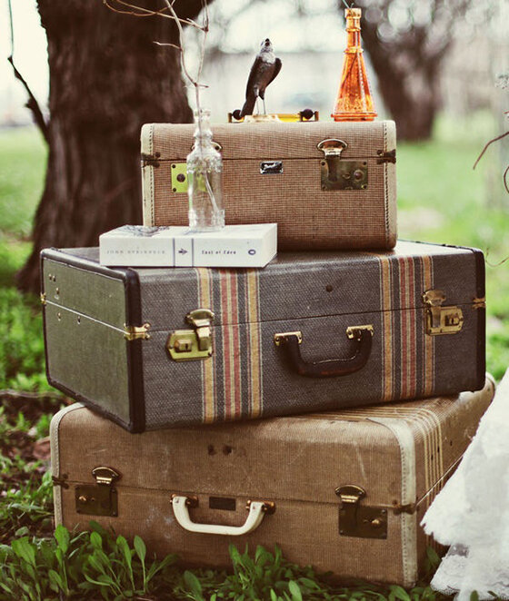 Vintage Suitcase Decor