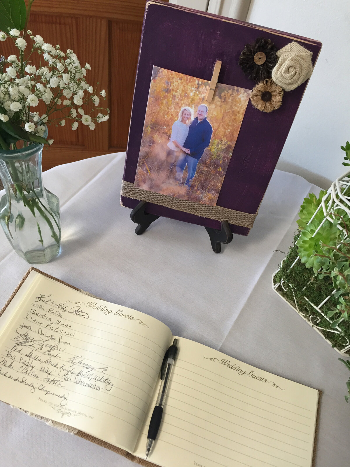 Rustic Wedding DIY Guestbook