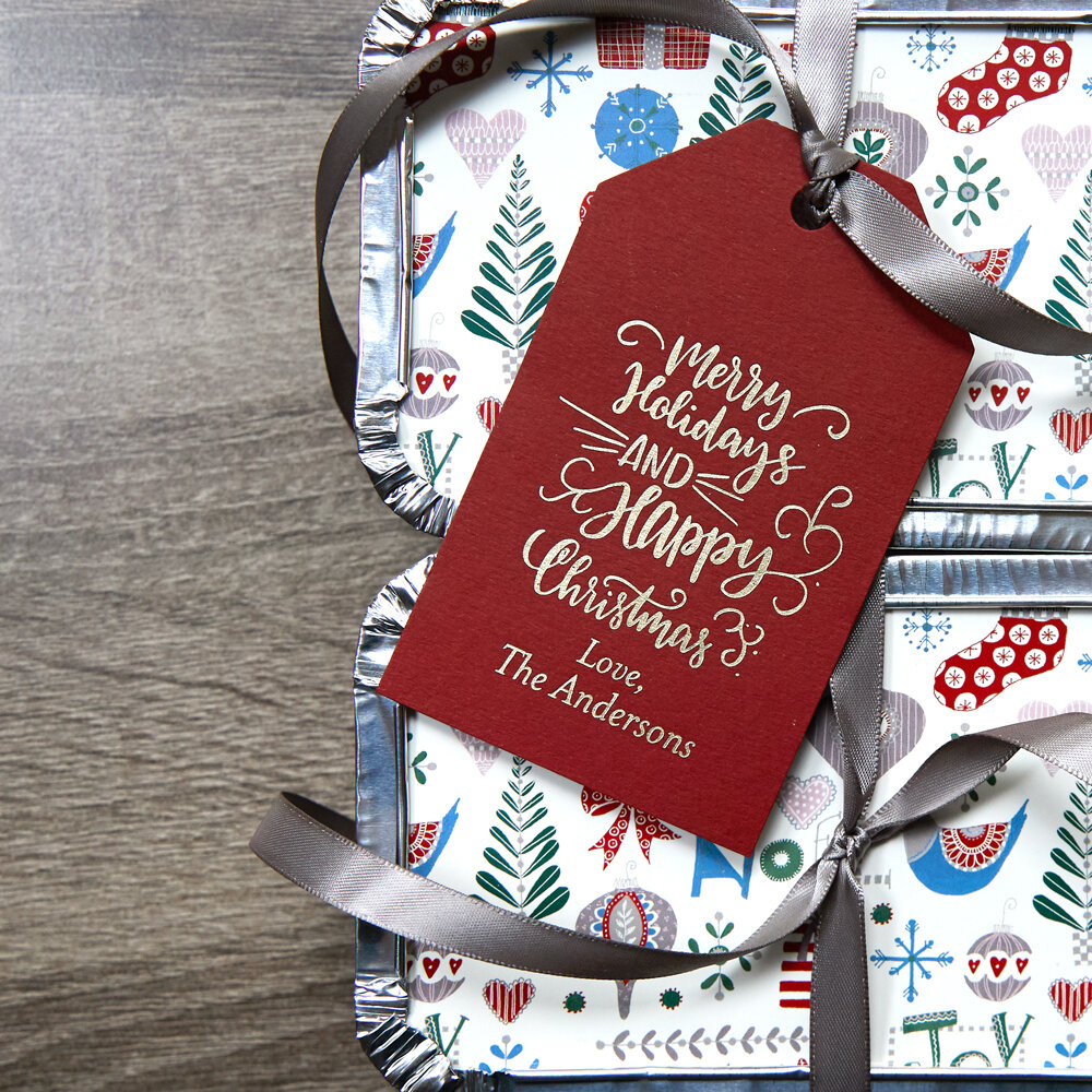 Personalized gift tags are a great detail to add to your holiday gifting!