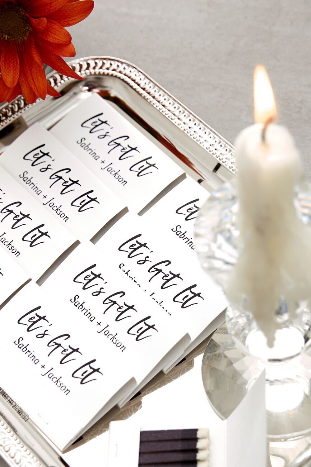 personalized wedding 40 strike matchbooks