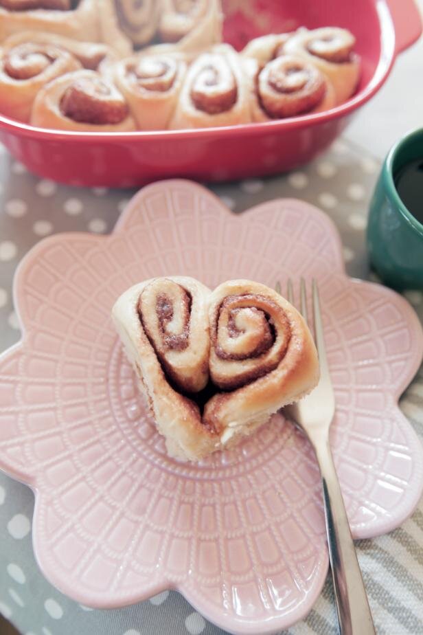 Heart Shaped Cinnamon Roll photo by Liz Gray