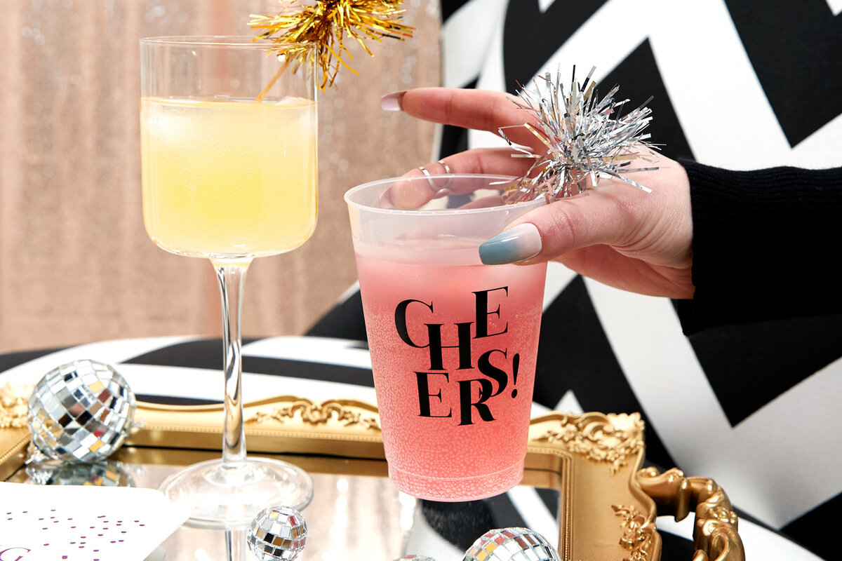 say cheers with custom cups from For Your Party