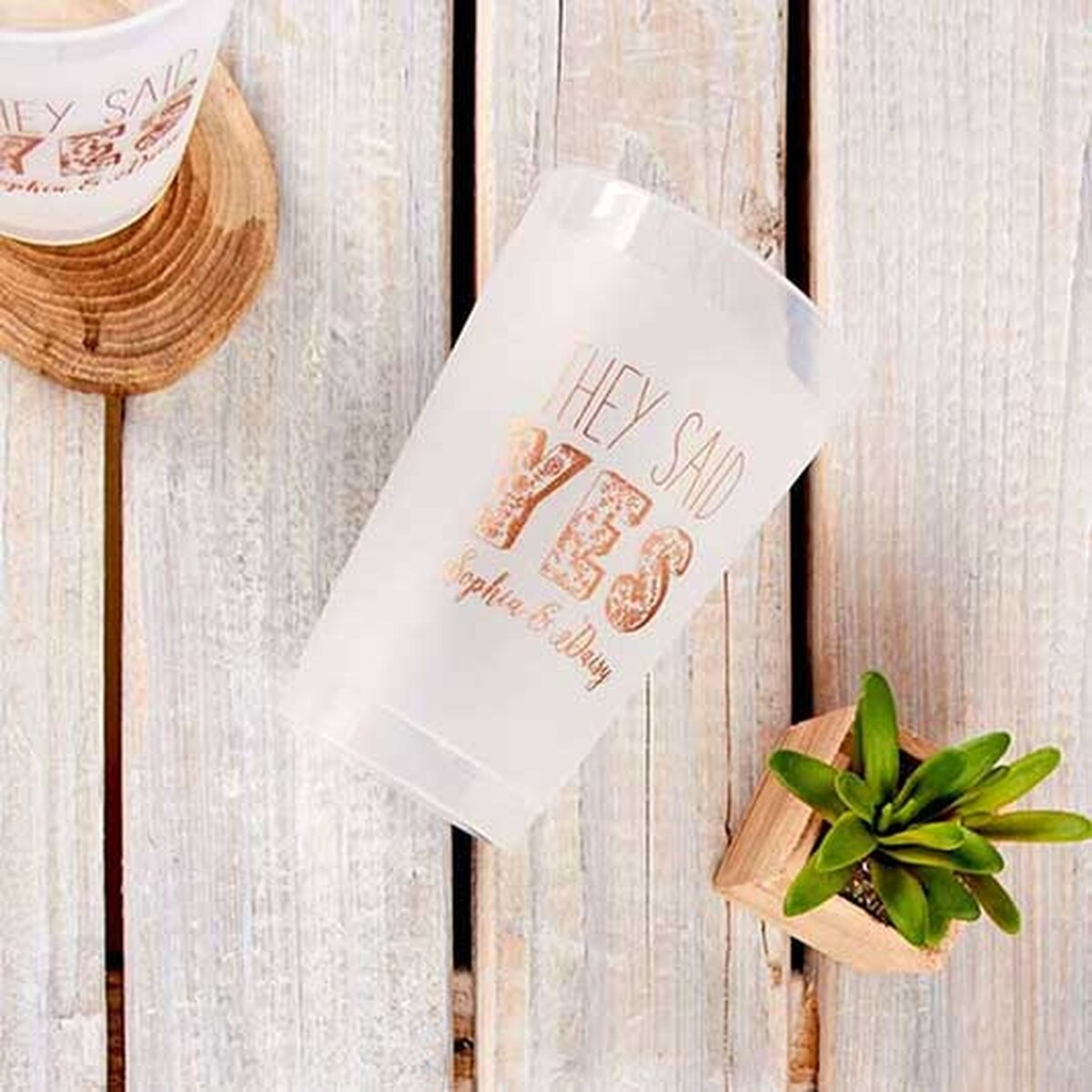 custom 24 oz frost flex party cup
