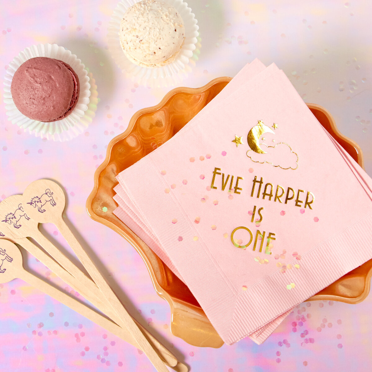 custom birthday napkins