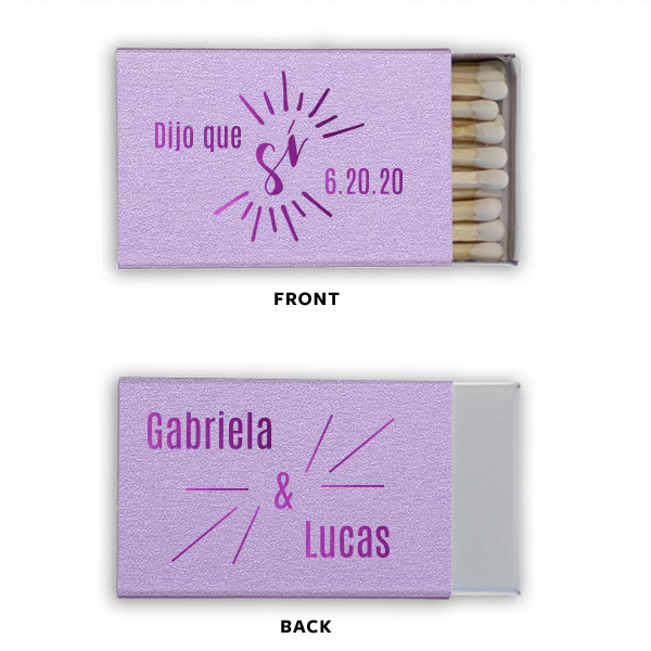 dijo que si custom wedding matches