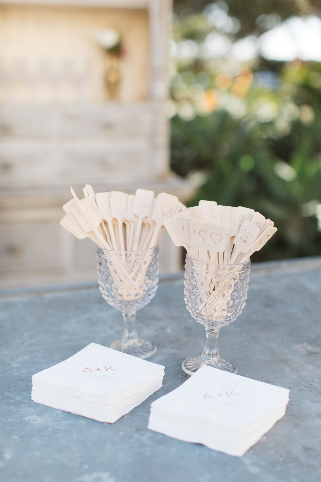 personalized wedding bar accessories