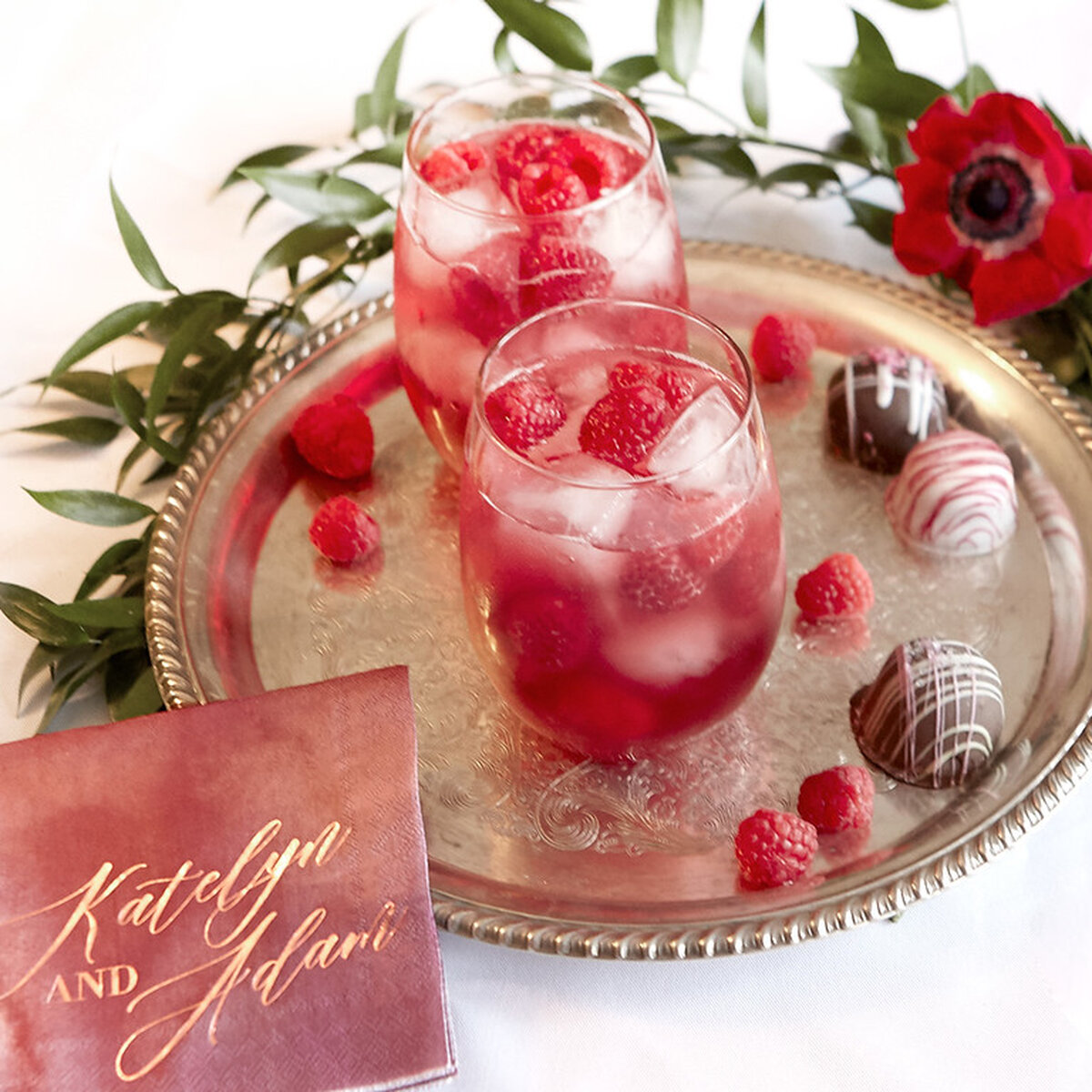 Mix a delicious Raspberry Rose Moscow Mule at your Spring Event