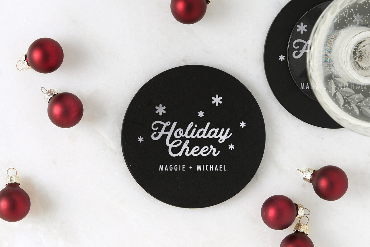 Design festive coasters for this holiday season with For Your Party
