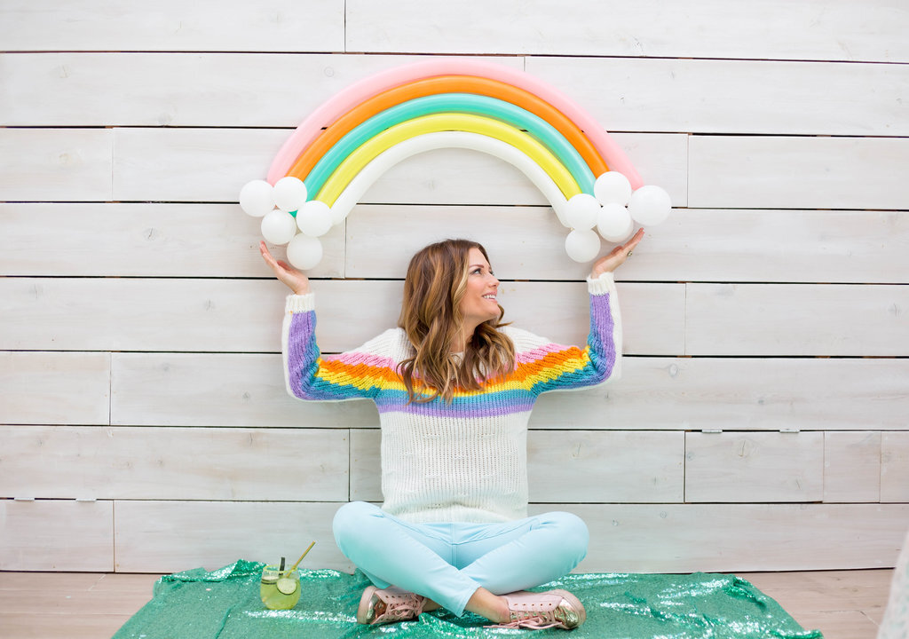 Rainbow Balloon DIY via Bashery