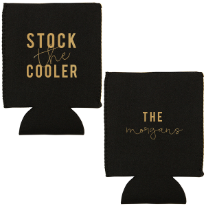 Flat Wedding Koozies Wedding Can Coolers For Your Party