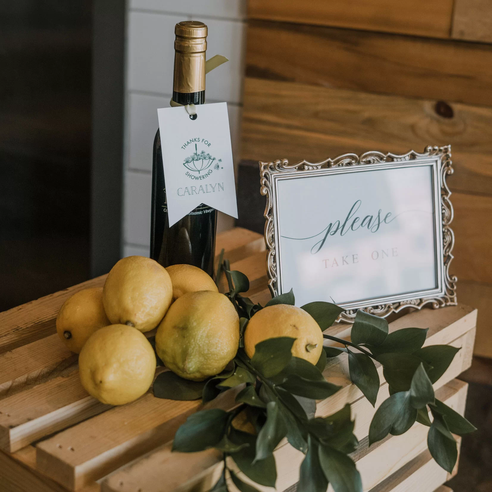 lemon themed bridal shower