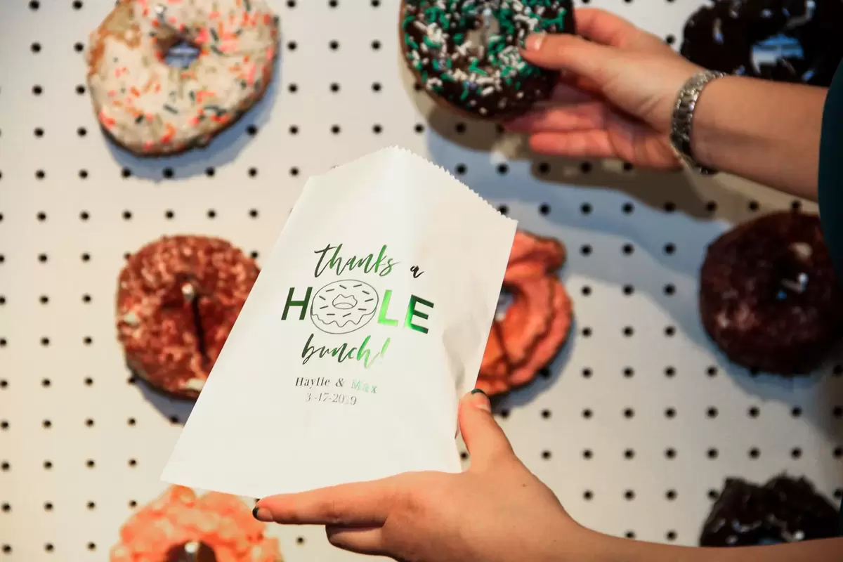 custom designed treat bag for party favors