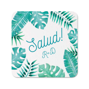 Tropical Salud! Custom Photo Coaster
