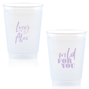 Our beautiful custom Matte Plum Ink 9 oz Frost Flex Cup with Matte Plum Ink Cup Ink Colors are a must-have for your next event—whatever the celebration!