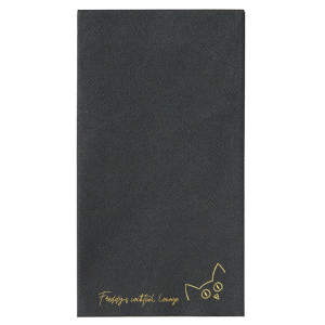 Add a touch of whimsy to your gathering with the Peekaboo Cat Personalized Napkin, featuring a charming illustration of a cat peeking out from the corner. Personalize this delightful napkin with your own tagline in a handwritten style, perfect for any birthday, pet party, or fun celebration.