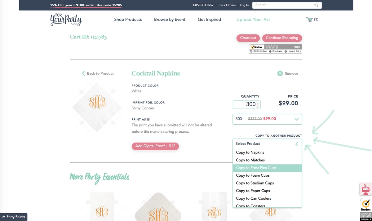 Copy Your Design for Easy Coordinating wedding barware