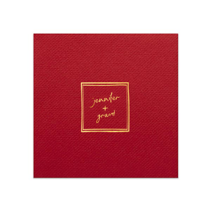 Add a touch of whimsy to your modern wedding with the Kitschy Cocktail Hour Framed Names Napkin. This delightful design features the couple's names in a script reminiscent of handwritten notes, all encased within a square frame for a dash of contemporary elegance.