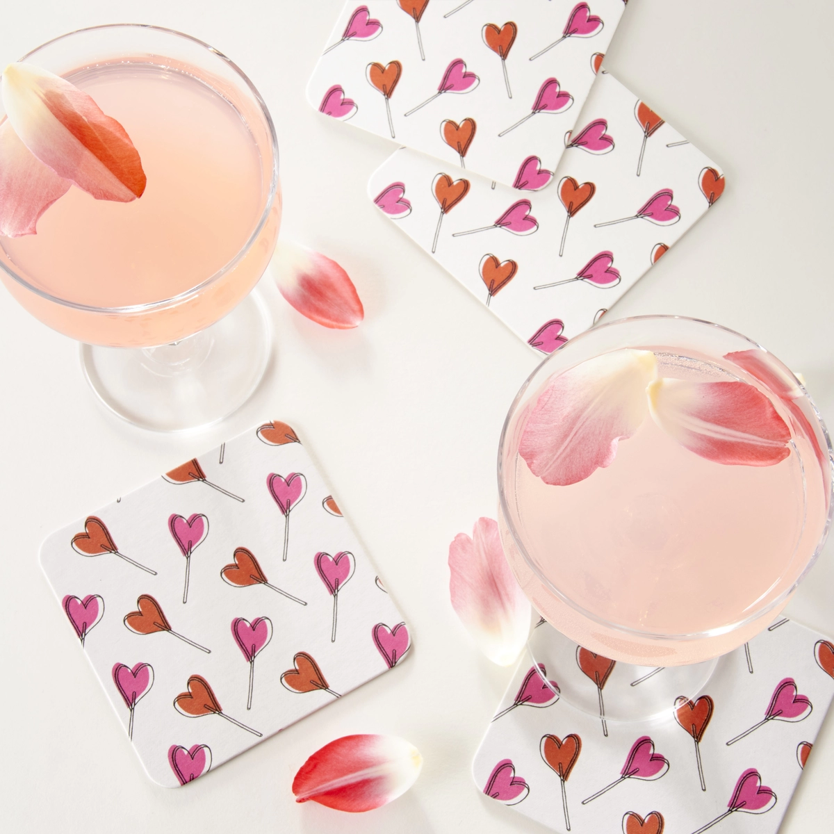 Personalized Full Color Photo Coasters Valentine's Day Party Favor