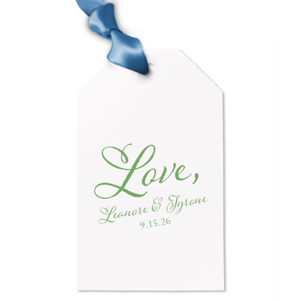 Our custom Poptone Peach Arch Gift Tag with Shiny Fuchsia Foil can be personalized to match your party's exact theme and tempo.