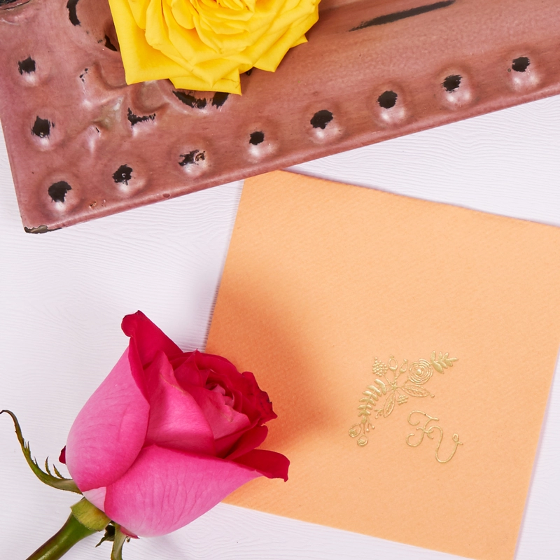 monogrammed wedding napkins