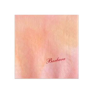 Show off yourself with the Bespoke Name Napkin. The simple design features elegant customizable text in your choice of foil and napkin color. Perfect for celebrating birthdays, bridal showers, retirements or simple home entertainment. 